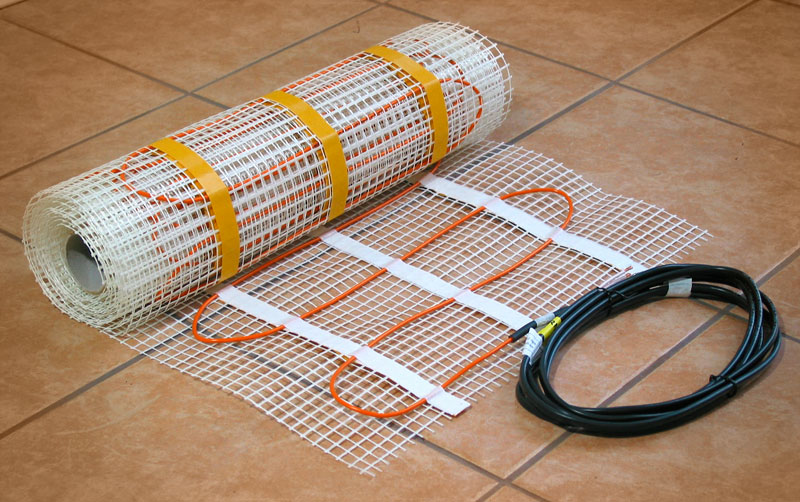 Electric Under Floor Heating mat Tile Radiant Warm System Self-Adhesive Mats 