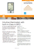 Radiant floor thermostat datasheet